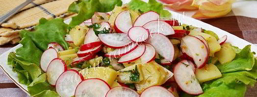 картофельный салат с редисом. Шаг 8