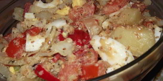 Теплый картофельный салат