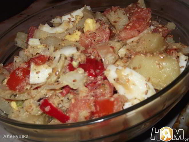 Рецепт теплого картофельного салата