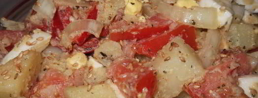 теплый картофельный салат. Шаг 9