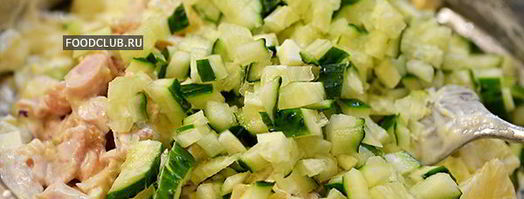 куриный салат с ананасами. Шаг 6