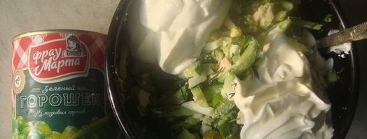 нежный салат с копченой грудкой. Шаг 6