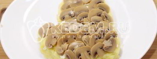 новогодний салат варежка. Шаг 4