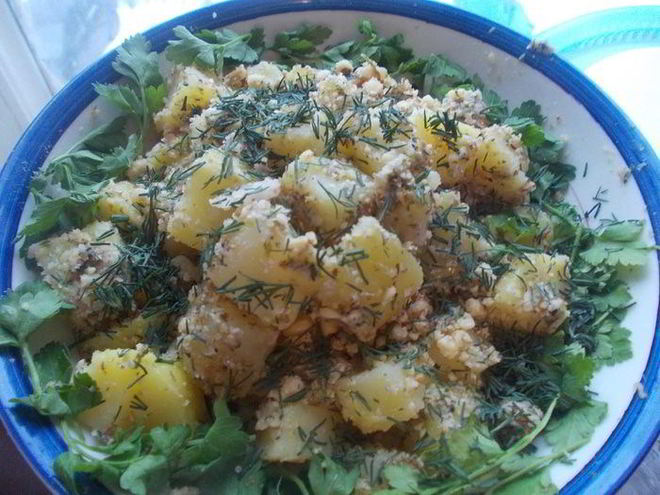 Рецепт орехового салатика