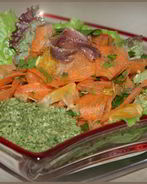 Овощной салат с маринованной свеклой