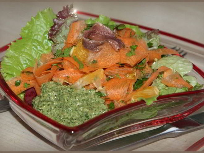 Рецепт овощного салата с маринованной свеклой