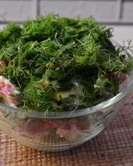 Салат с огурцами