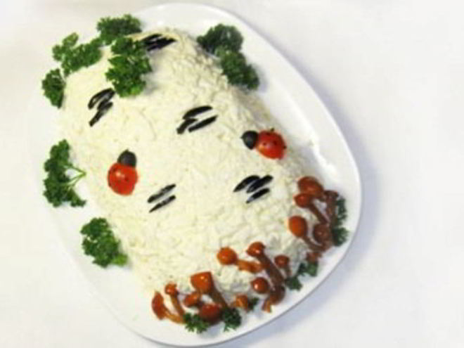 Рецепт салата белая береза из куриного филе