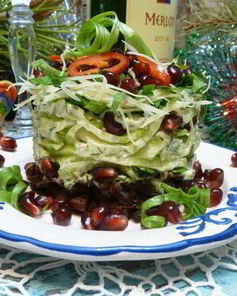 Салат Гранатовая горка