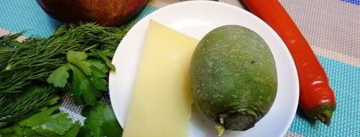 салат гранатовая горка. Шаг 2