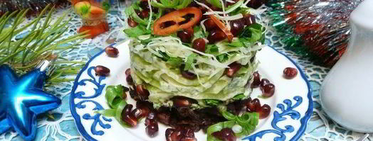 салат гранатовая горка. Шаг 5