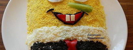 салат губка боб. Шаг 6