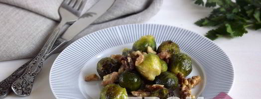 салат из брюссельской капусты с грецким орехом. Шаг 5