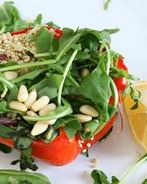 Салат из киноа с печеными овощами