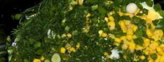 салат из крабовых палочек и кукурузы. Шаг 3