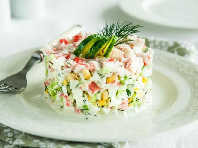 Рецепт салата из крабовых палочек