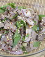 Салат из печени свиной