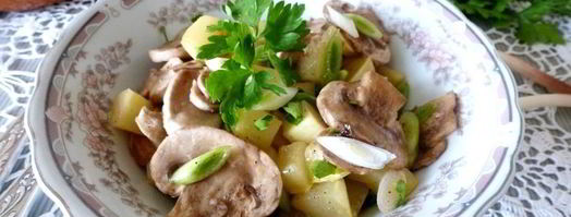 салат из шампиньонов и кабачков. Шаг 5