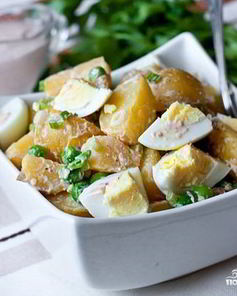 Салат из яиц и картофеля