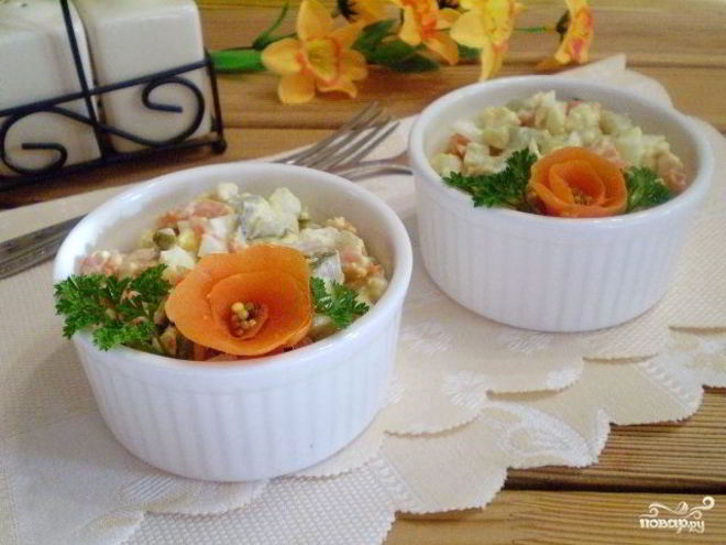 Рецепт салата к рису