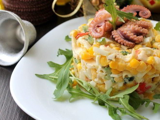 Рецепт салата крабового