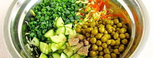 салат овощное раздолье. Шаг 8