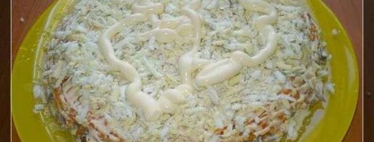 салат сельдь под шубой. Шаг 17