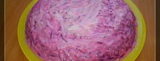 салат сельдь под шубой. Шаг 21