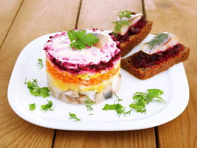 Рецепт сельди под шубой