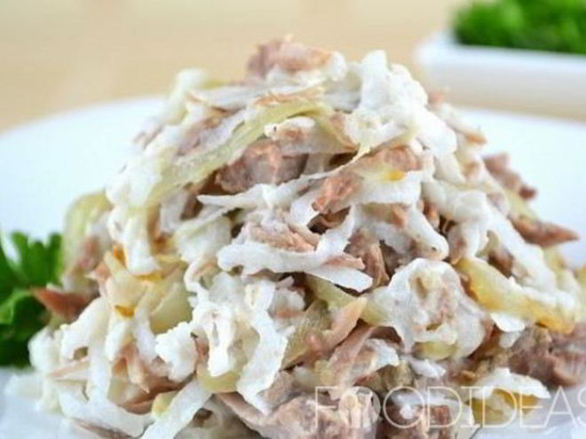 Рецепт салата с говядиной