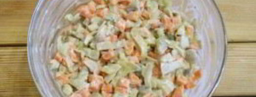 салат с грибами и морковью. Шаг 9