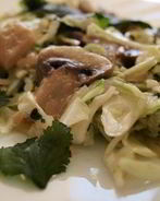 Салат с капустой и грибами