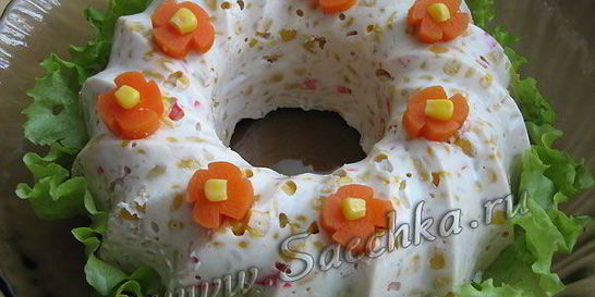 Салат с крабовыми палочками