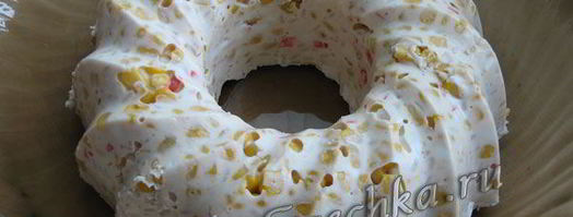 салат с крабовыми палочками. Шаг 7