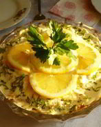 Салат с маринованными шампиньонами