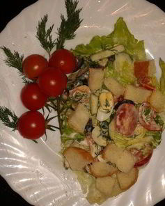 Салат с оливками