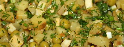 салат с печеным картофелем и копченым кальмаром. Шаг 6