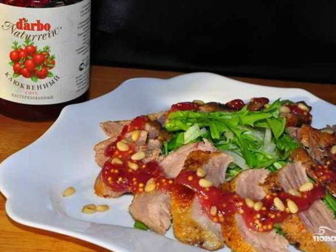 Рецепт салата с уткой