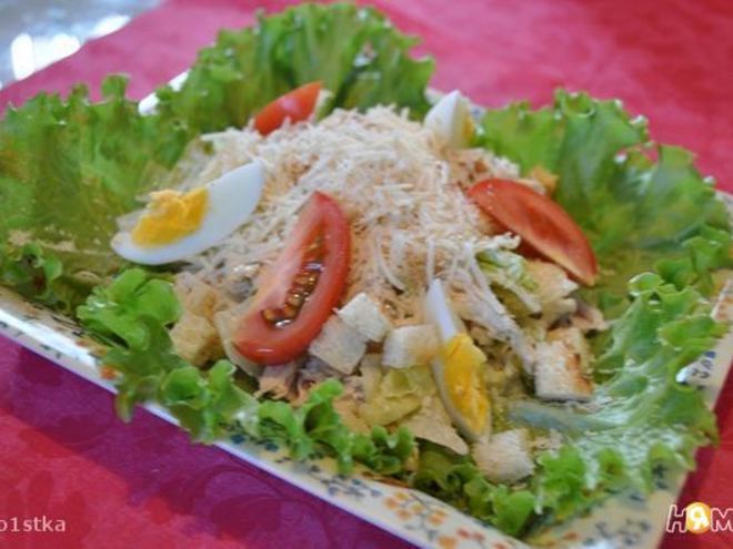 Рецепт цезаря с курицей