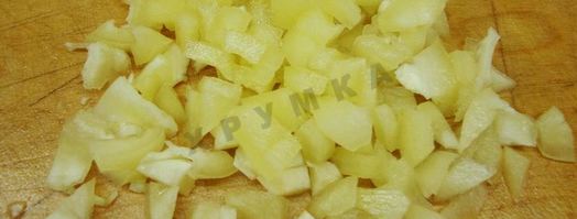 салат цветик семицветик с корейской морковкой. Шаг 3