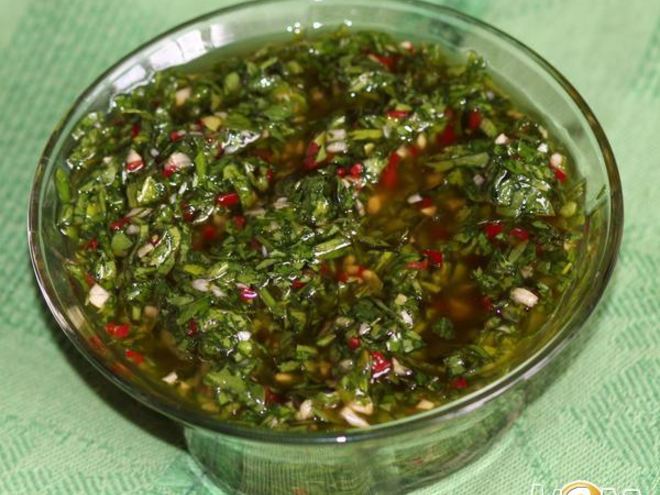 Рецепт аргентинского соуса чимичурри