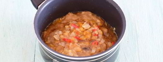 банановый соус к мясу. Шаг 9