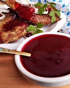 Брусничный соус к мясу