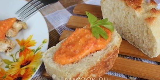 Фасолевый соус с болгарским перцем