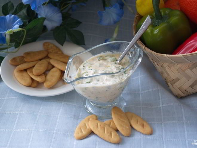 Рецепт кефирного соуса с зеленью