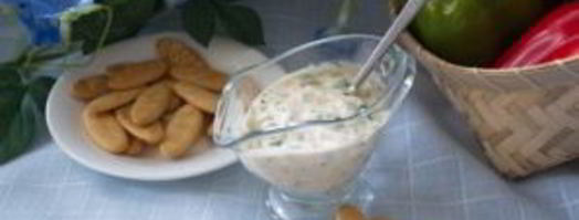 кефирный соус с зеленью. Шаг 4