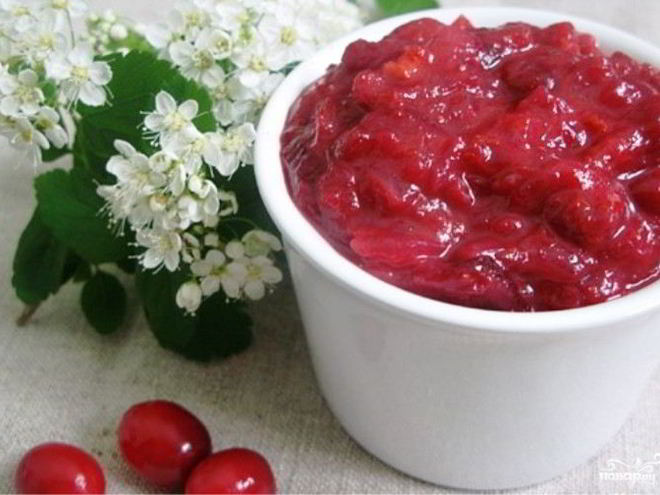 Рецепт клюквенного соуса к курице