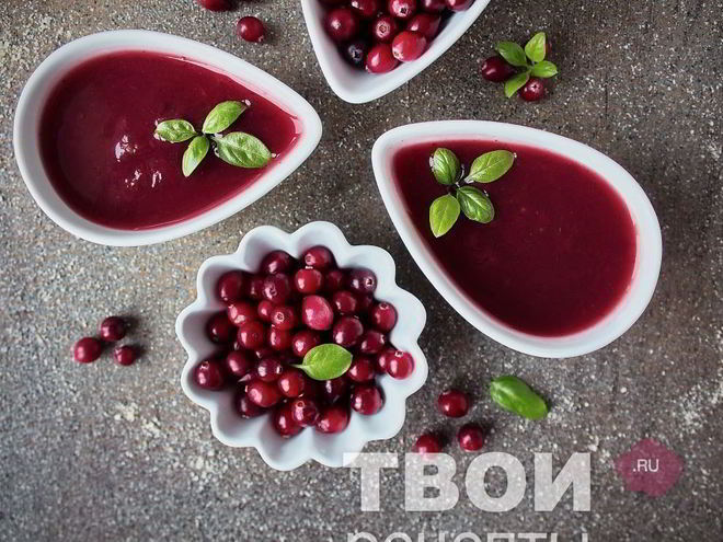 Рецепт клюквенного соуса к мясу
