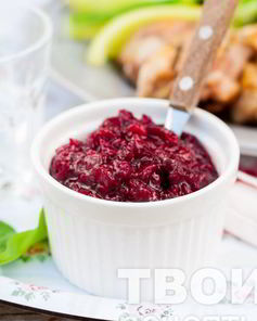 Клюквенный соус с красным луком