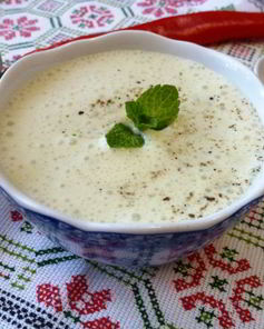 Мятный соус на кефире